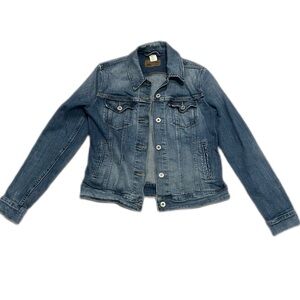 Levi Strauss Denim Jacket Women's Size M Blue Jean Classic Trucker